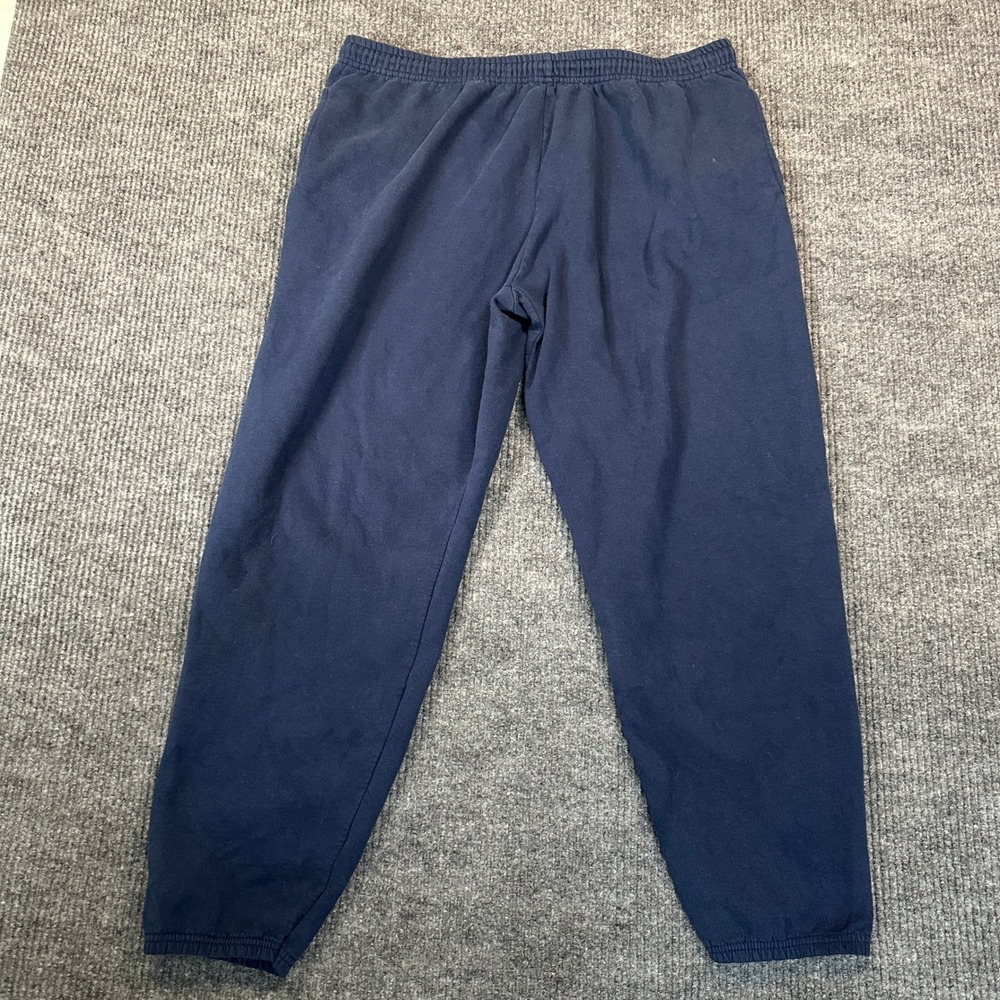 Athletic Works Fleece Sweatpants 2XL Navy Blue Cotton Blend Joggers